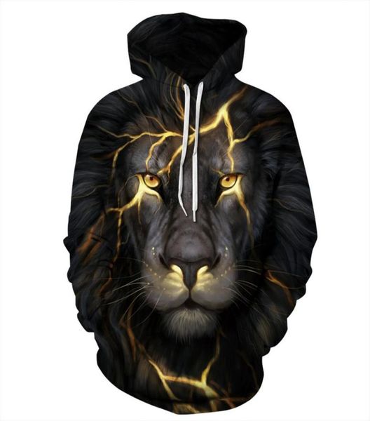 

halloween personalized digital printing women fashion lion head hooded sweater big yards baseball uniform sweatshirt men and women6102129, Blue;black