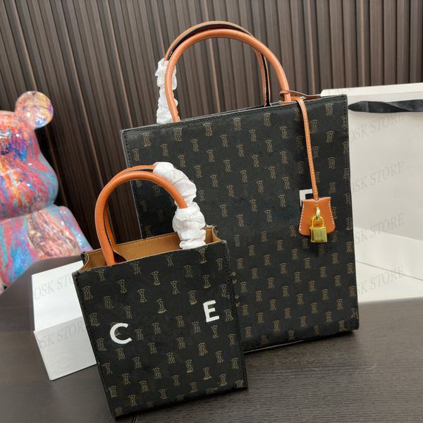 

cabas designer bags womens most classic letter totes girls shoulder purse canvas leather clutch bag crossbody 3 colors 2 size