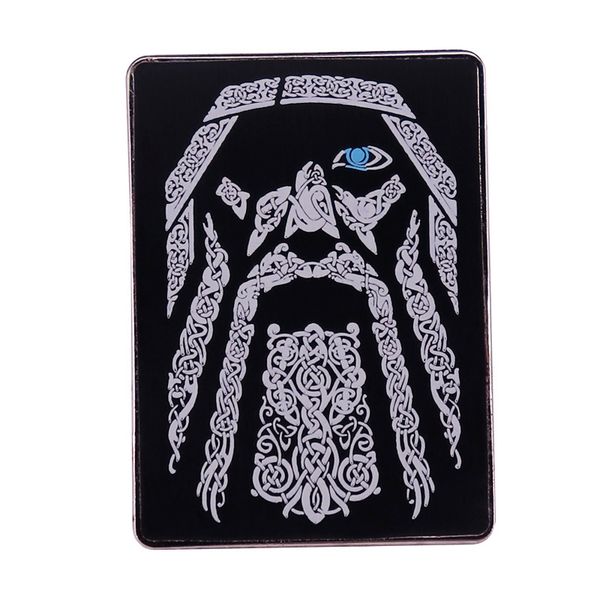 

viking brooch cute anime movies games hard enamel pins collect cartoon brooch backpack hat bag collar lapel badges, Blue