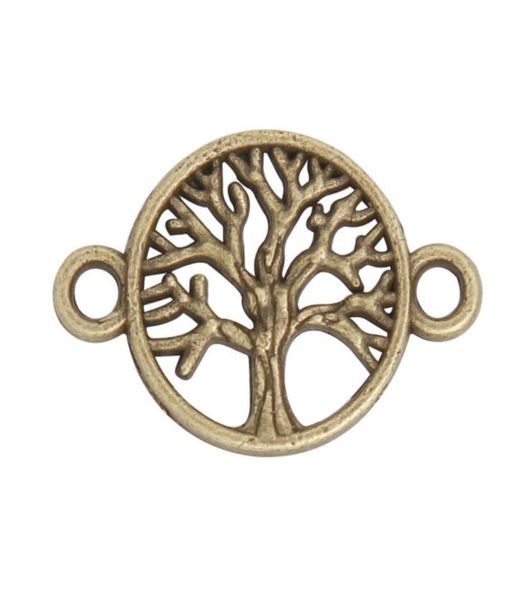 

online whole fashion antique bronze plated tree connector charms for bracelets making 1624mm aac15196930347, Bronze;silver