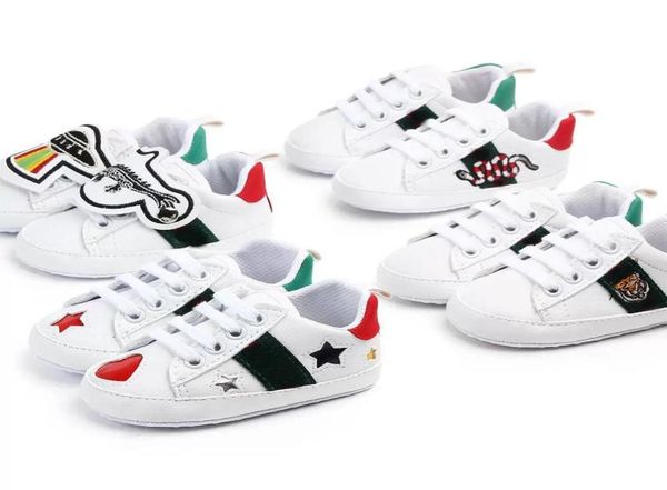 

newborn boys girls baby heart star first walkers crib shoes kids lace up pu sneakers prewalker sneakers3290115
