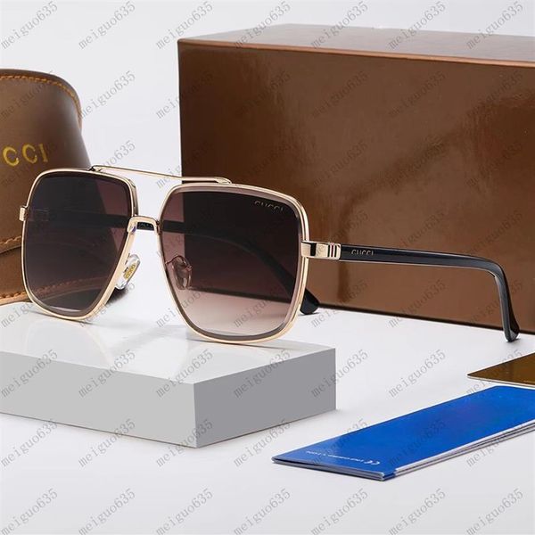 

luxurys designer men women sunglasses adumbral goggle uv400 eyewear classic brand eyeglasses male sun glasses metal frame with box238h, White;black