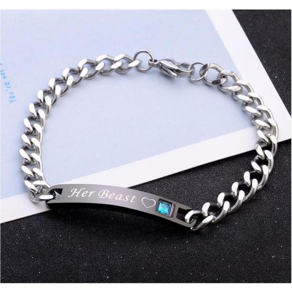 

tennis explorer couple bracelet black bracelet europe and america queen king beast his beauty wild diamond jewelry wholesa sqchyk 3030343