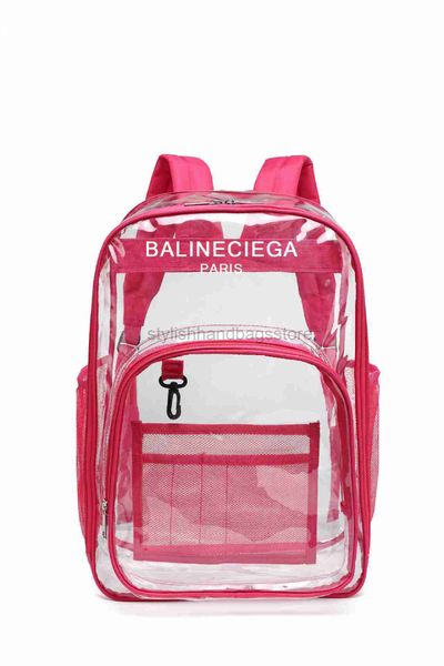 

2023 new sell backpack style transparent backpack printable waterproof bag creative travel clear backpack jelly bagsstylishhandbagsstore14