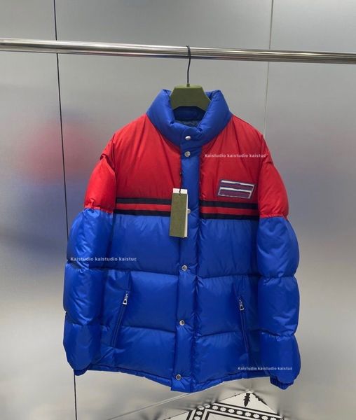 

2023 winter design loose down coat casual fashion stand neck zipper versatile coat for men and women couples, Black