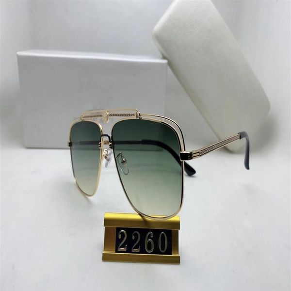 

luxur classic pilot sunglasses designer brand fashion mens womens sun glasses eyewear metal glass lenses with box 22602795, White;black