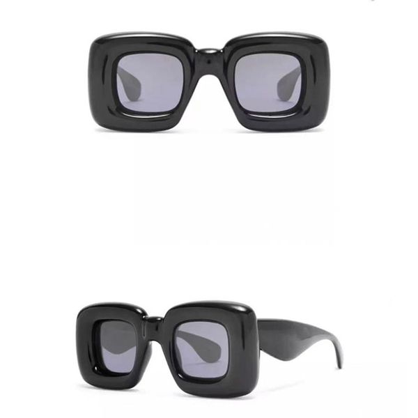 

men designer sunglasses for women chunky plate 40098 classic black trend sunglasses original box2389, White;black