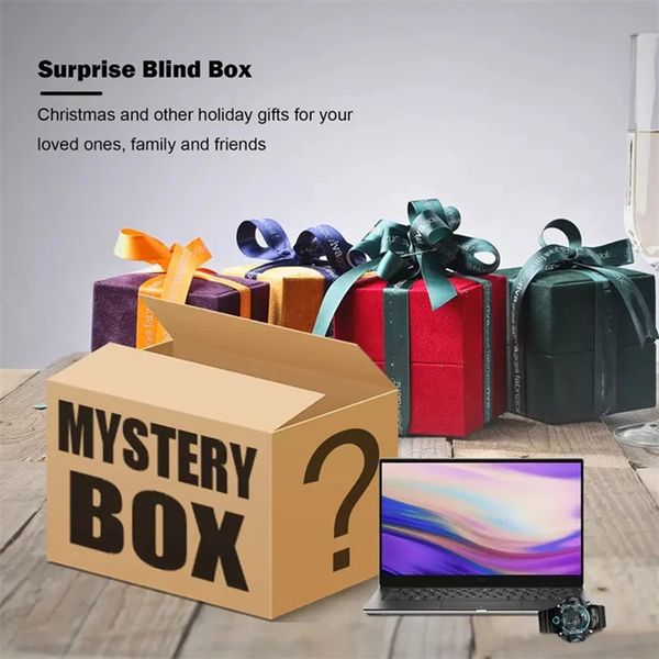 

luxury brand designer jewelry lucky bag mystery boxes there is a chance to open brand designer earrings necklace ring bracelet brooch headba, Black