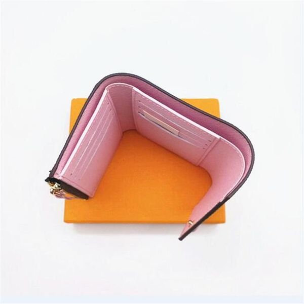 

fashion women wallet classic woman short wallets coated canvas with leather small bifold wallets coin pocket261d, Red;black