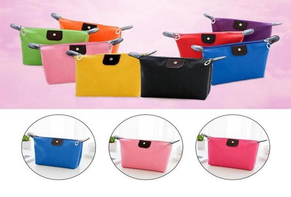 

cosmetic bag old cobbler college girl cosmetic bag nylon cloth color wash bags stylish zipper small bag eea130057932792, White