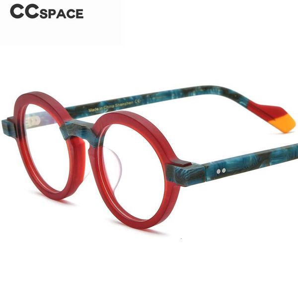 

fashion sunglasses frames 54704 round acetate optical glasses frames retro men women fashion prescription glasses 230822, Black