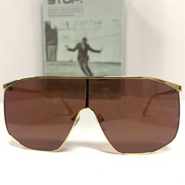 

golden mask sunglasses trendy brand oversized men's women's des lunettes de soleil elegant look lightweight feeling desi306w, White;black