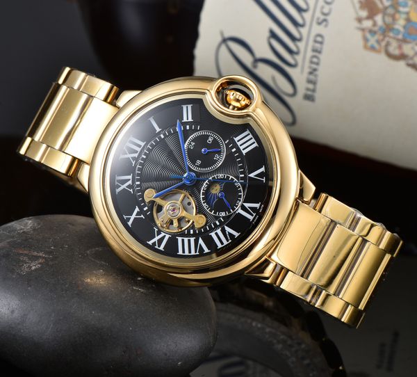 

men designer men women wristwatches mens tourbillon watches montre perfect watch fashion mechanical mens tank wristwatch creative #15, Slivery;golden