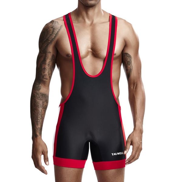 

underpants mens undershirts slim bodysuit shaper wrestling singlets jumpsuits underwear bodywear sports bodybuilding onesie 230823, Black;white