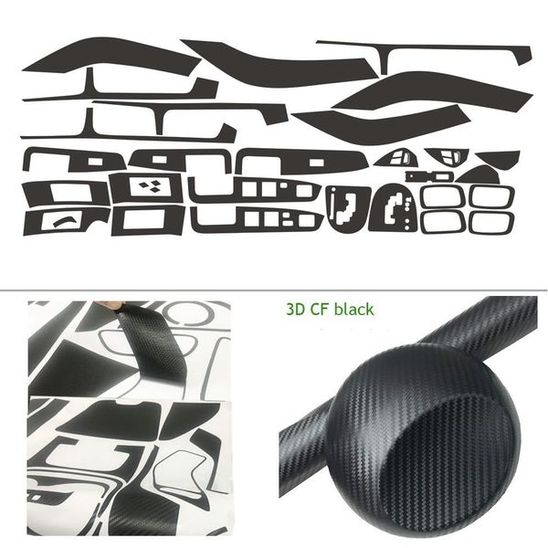 

car-styling carbon fiber car interior center console color change molding sticker decals for mitsubishi outlander ex 2006-2011