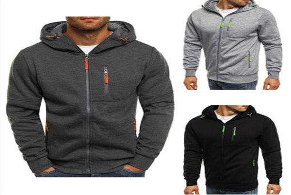 

hoodies men 2020 fashion hoodies men personality zipper sweatshirt male hoody tracksuit hip hop autumn winter hoodie mens9245366, Black