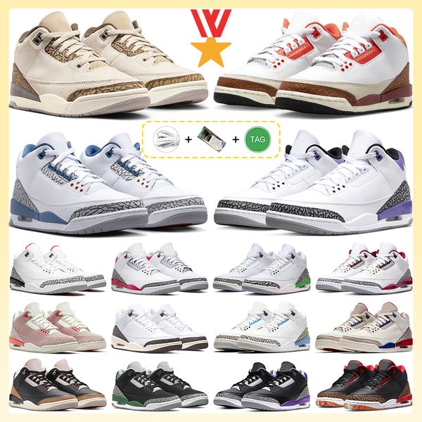 

3 3s basketball shoes palomino off noir white cement fire red unc dark iris lucky green neapolitan pine green court purple tinker hatfield s