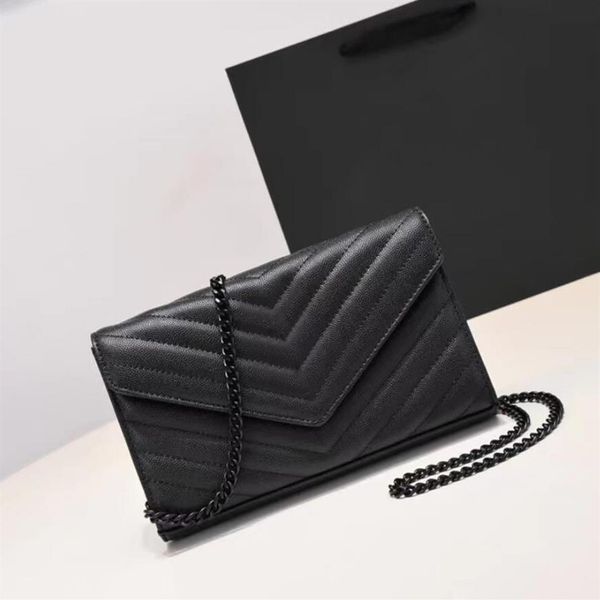 

genuine leather handbag bag original box purse women shoulder bags cross body messenger caviar lambskin chain211z