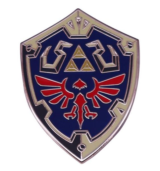 

breath of the wild link brooch pins enamel metal badges lapel pin brooches jackets jeans fashion jewelry accessories game brooch8880145, Blue