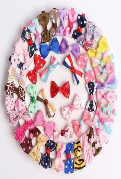 

girls cute bow tie hairclips 40 pcs cartoon floral striped 4 cm hair clips kids designer hair accessories printed hairpin handmad5142241