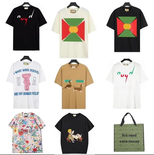 

23ss flash summer t shirt stylist men tee made in italy fashion short sleeved letters printed t-shirt women clothing s-2xl multi styles, White;black