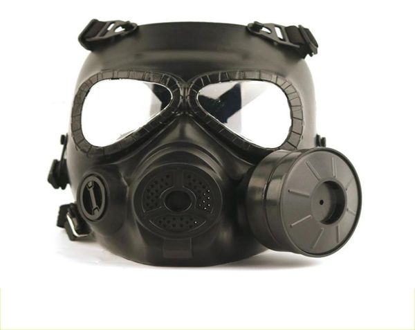 

tactical head masks resin full face fog fan for cs wargame airsoft paintball dummy gas mask with fan for cosplay protection5422769