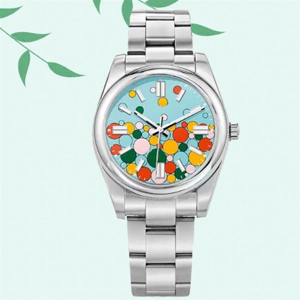 

designer watches women's watches oyster perpetual motion 31mm 36mm women's watches 41mm men's automatic mechanical 214y, Slivery;brown
