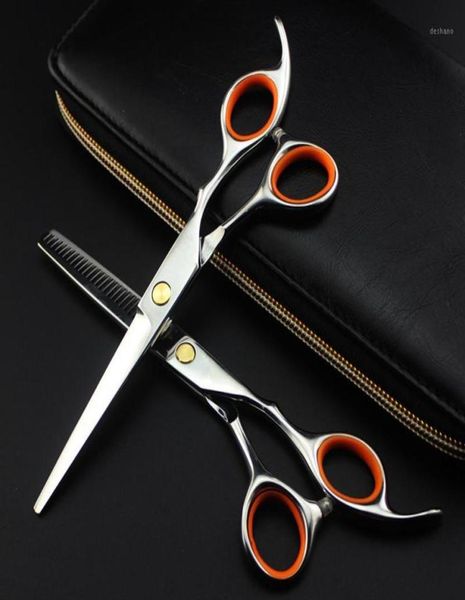 

professional japan 440c 6 inch hair scissors set cutting barber makas haircut scissor thinning shears hairdressing scissors12744915