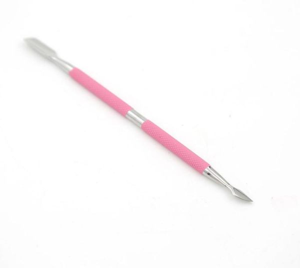 

nail tools cuticle pusher professional senior spoon pink painting 10 pcslot nail cleaner manicure pedicare stainless steel 9005a3632406