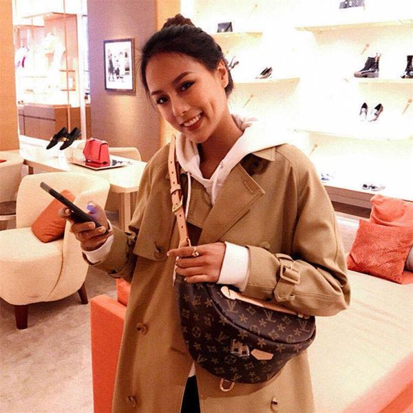

stlye famous bumbag cross body fashion shoulder bag brown waist bags bum waist bags #m43644 size 37x14x13cm289c