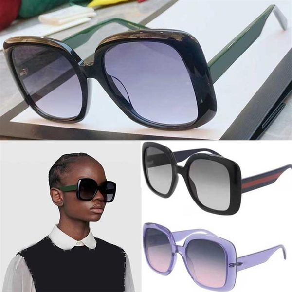 

square sunglasses with web 0713s square-shaped frames are contrasted by the heritage in green and red along the temples designer m3168, White;black