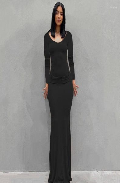 

casual dresses backless evening maxi dress women fashion skims party club ladies bodycon peach hip elegant long for woman2872976, Black;gray