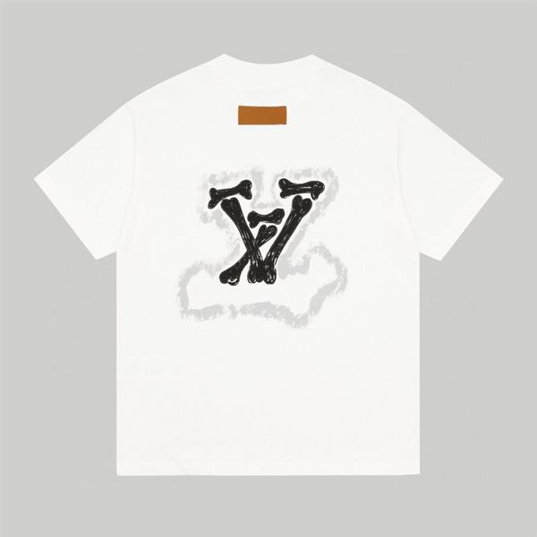 

23ss designer letter printed t shirts tee sweatshirt fashion high street short sleeves summer casual t-shirt breathable men women 210e, Black;brown