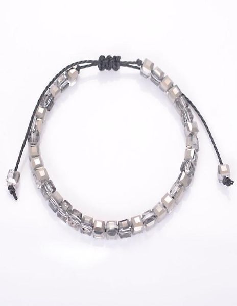 

classic bling crystal bead friendship bracelet coloful cristal adjustable bracelet for women beaded bohemia ol bracelet3488429, Black