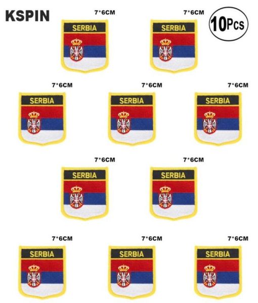 

serbia flag embroidery patches iron on saw on transfer patches sewing applications for clothes in homegarden 10pcs18846695151422, Black