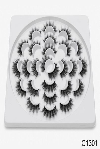 

sell 13 pairs thick handmade full strip eyelashes 3d mink lashes volume soft lashes false eyelashes5081400