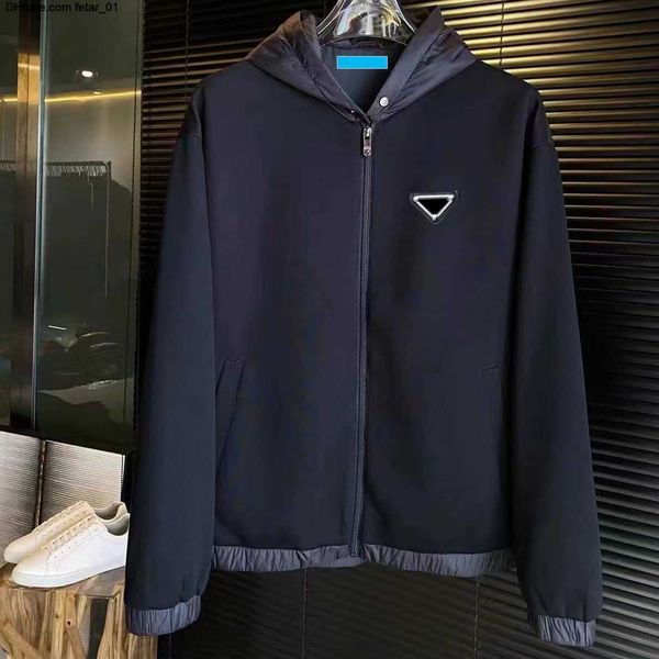 

hoodies jacket mens zippers shirt casual sweatshirt classical shirts terry hoodie with budge designer pullover jumpers m-4xl, Black