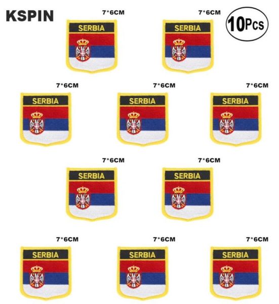 

serbia flag embroidery patches iron on saw on transfer patches sewing applications for clothes in homegarden 10pcs18846691749083, Black