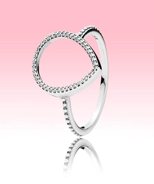 

beautiful women wedding ring cz diamond heat jewelry for p 925 sterling silver teardrop silhouette ring sets with original box5162204, Slivery;golden