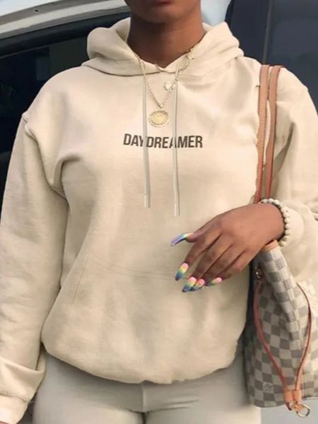 

women's hoodies sweatshirts lw sweatshirt women hoodie sweatshirts streetwear fashion autumn winter bee letter lip print female pullove, Black