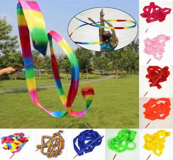 

brand new design dance ribbon gym rhythmic gymnastics rod band art ballet twirling stick 4m b2cshop sc0984019618