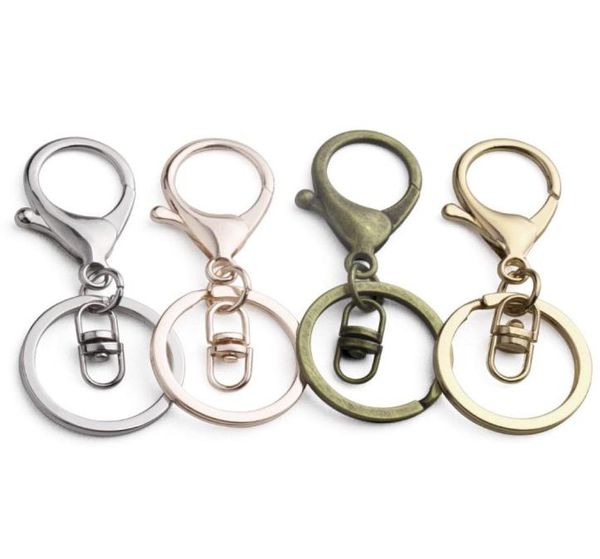 

lobster clasp keychain silver antique bronze zinc alloy key hook for car key ring chain diy accessories jewelry making for keyring6884585, Slivery;golden