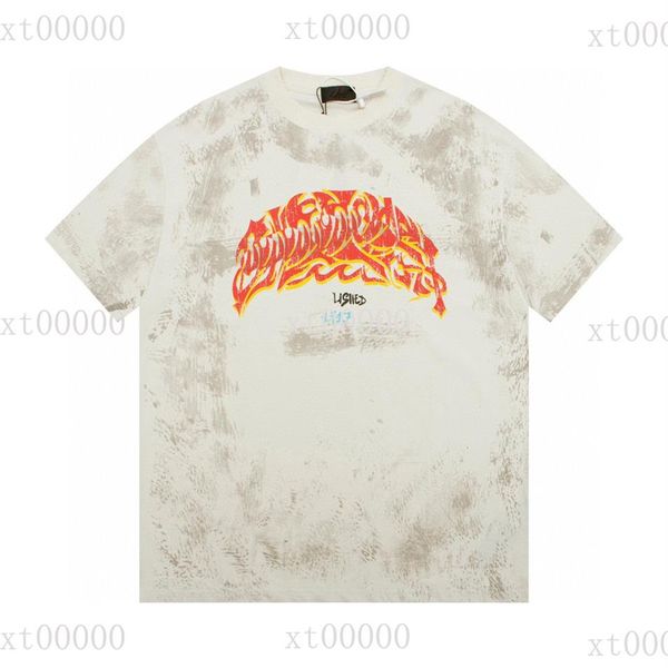 

23ss designer letter printed t shirts tee sweatshirt fashion high street short sleeves summer casual t-shirt breathable men women 199z, Black;brown