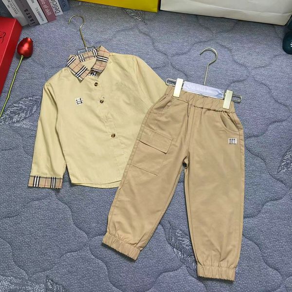 

Kids Clothes B Letter Designers Clothes Outfits Autumn Boys Clothing Sets Shirt Pants Suit Girls Shirt Skirt Brother Sister Clothing 3-8T, Khaki
