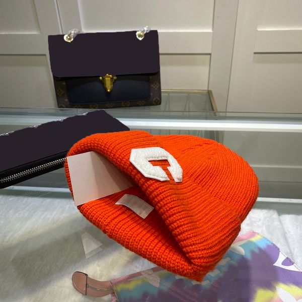 

hat korean version of autumn and winter wool hat simple c-letter knit hat warm couple ear protection pullover hat cold hat, Blue;gray