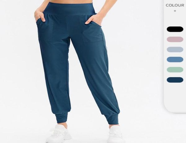 

loose sports pants women039s running training yoga joggers pocket leisure quick drying fitness leggings workout gym clothes2906857, Black