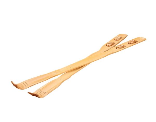 

bamboo massager back scratcher wooden body stick roller backscratcher4820579