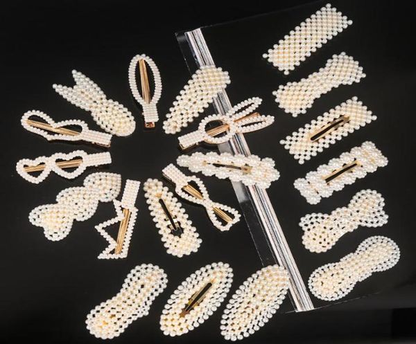 

beautiful woman jewelry design pearl hairpin creative girl baby ladies party accessories gift mix delivery6672248, Red;brown