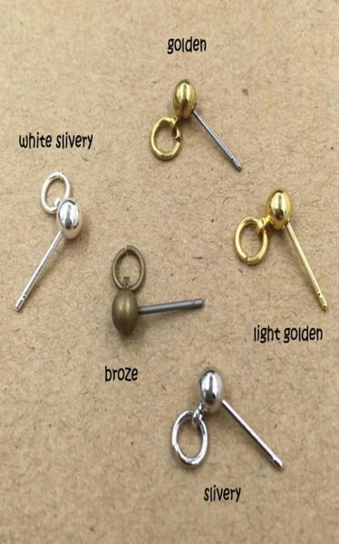 

413mm earrings hook base back sers clip jewelry making diy accessories sliverygoldenbrozeetc bead design1732884, White