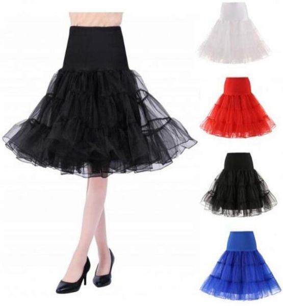 

puffy short organza halloween women crinoline vintage bridal petticoat for wedding evening cosplay underskirt rockabilly tutu7183300, White